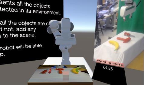 A VR Framework for Correcting Robot Errors